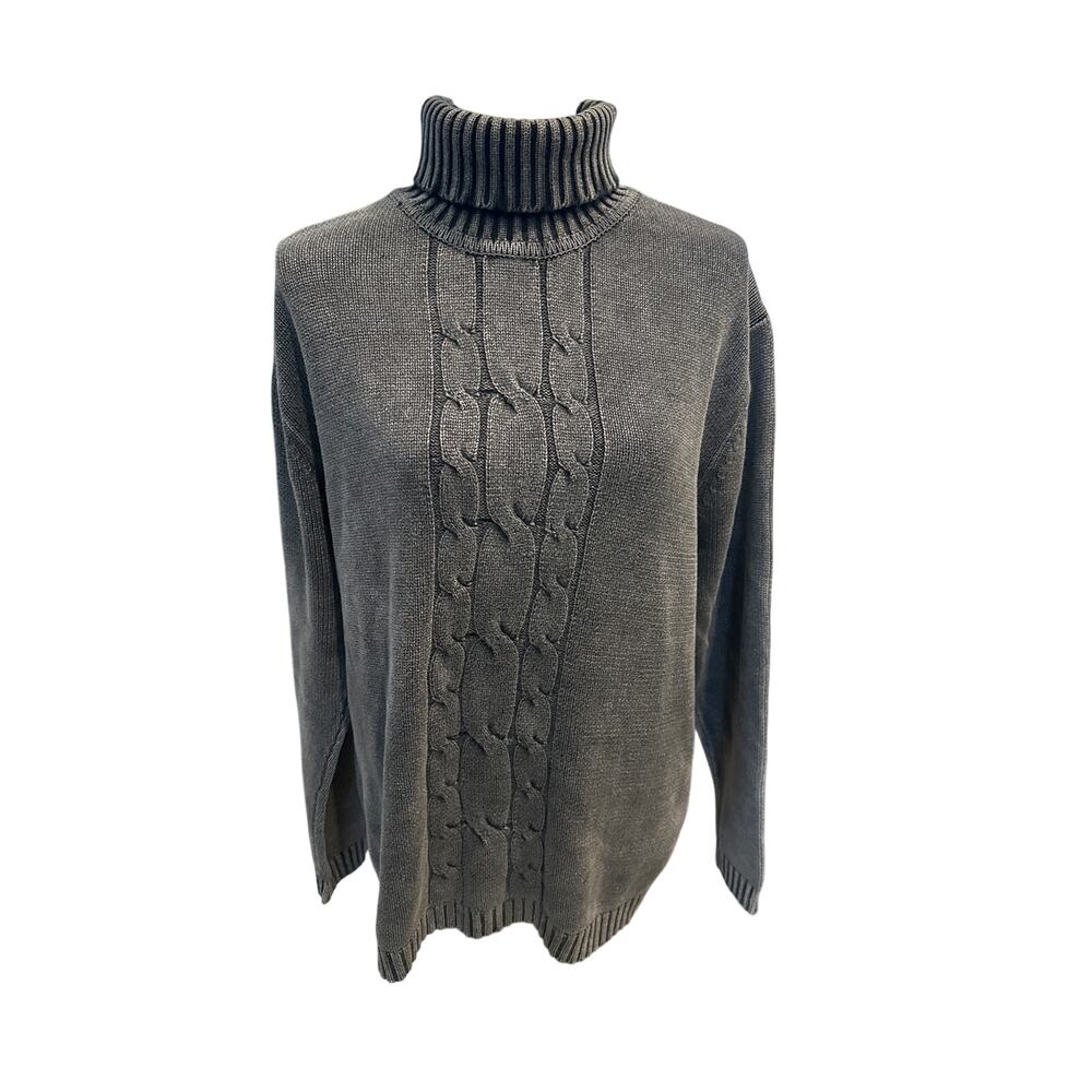 Women’s Report Charcoal Turtleneck Sweater. Size Large